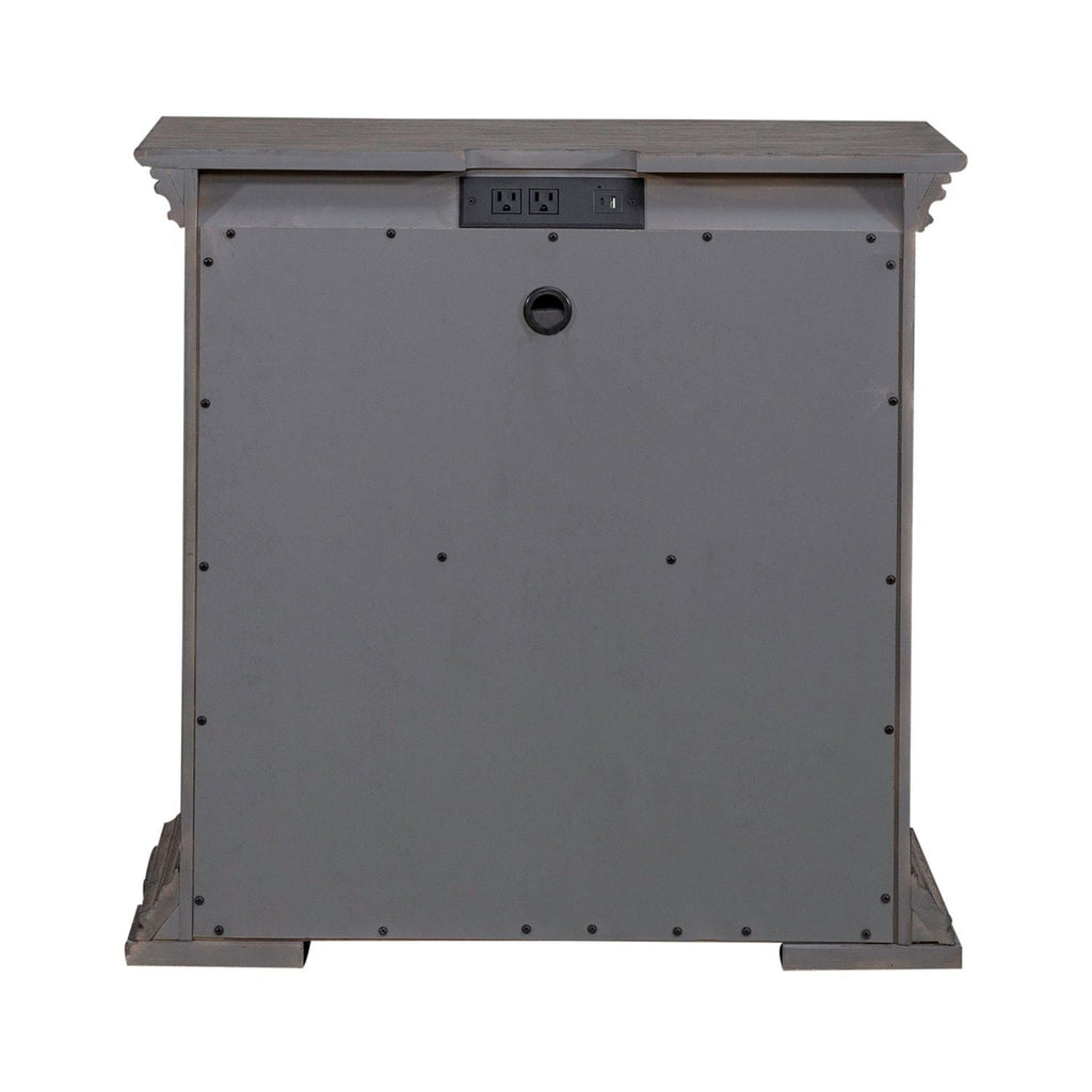 Table de chevet à 2 tiroirs avec station de charge — 0 lb - Table de chevet à 2 tiroirs avec station de charge - Graystone 30