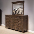 Commode et miroir - Marron selle — Traditional Living est un design qui crée une impression grandiose du passé tout en offrant le luxe d'aujourd'hui