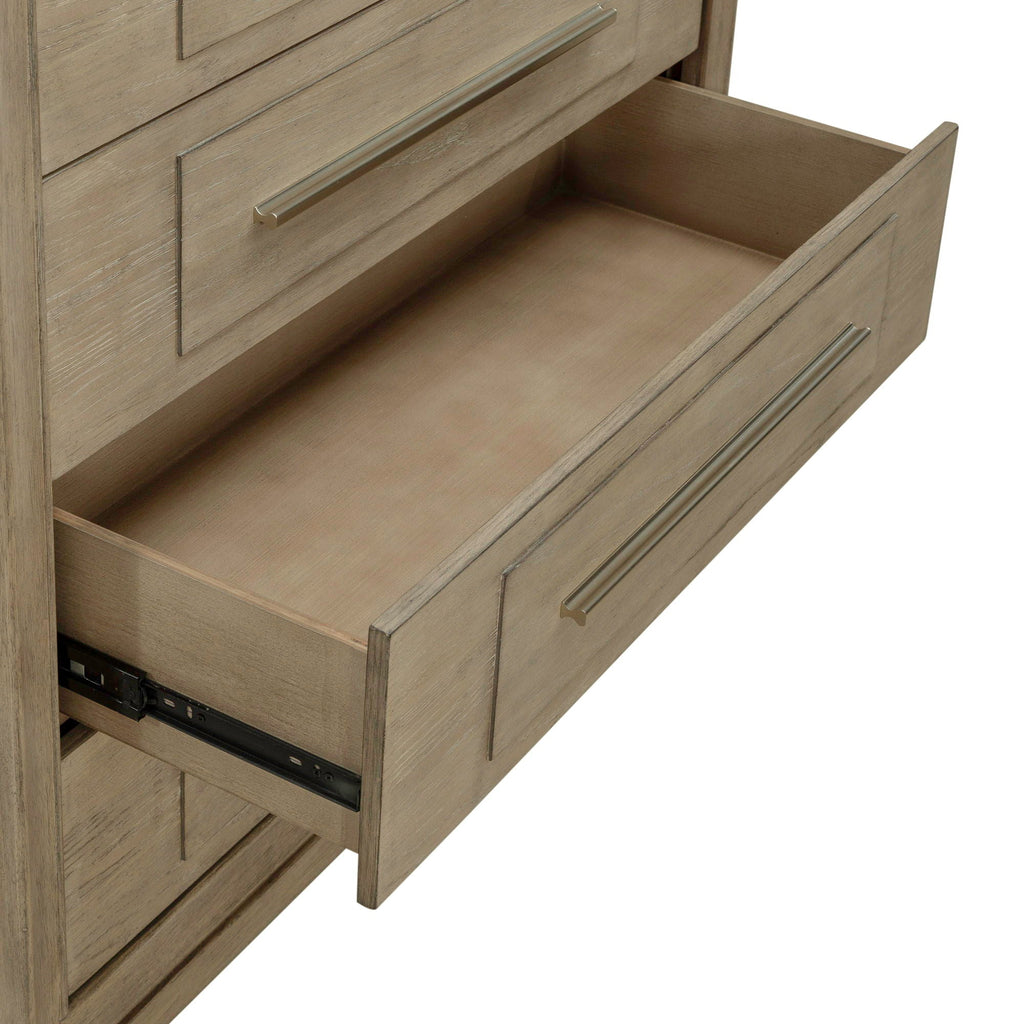 Commode 6 tiroirs - Grès — La collection confère un caractère distinctif qui enveloppe les espaces de chaleur et d'allure.