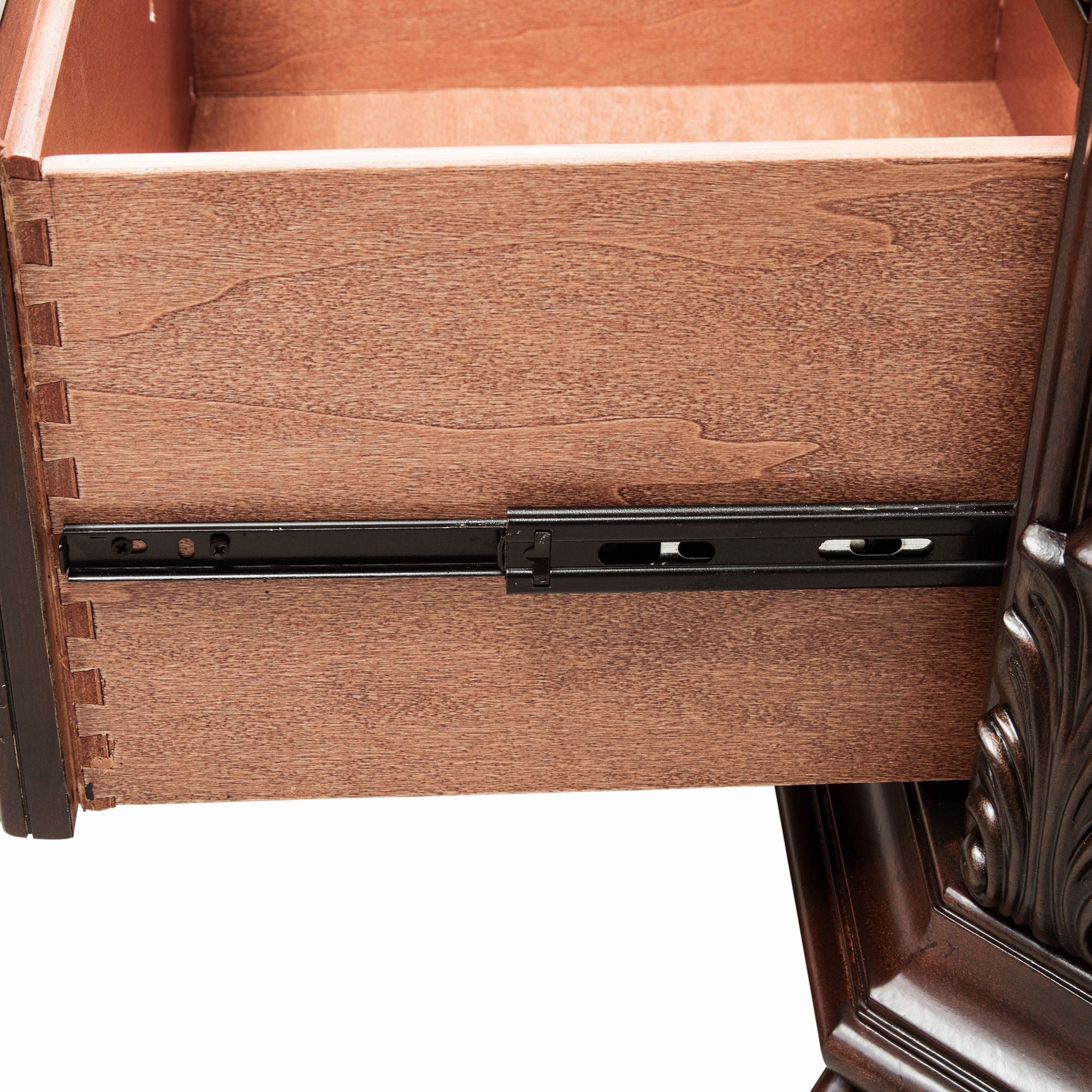 Commode et miroir - Brun foncé — un design traditionnel qui évoque le luxe du style européen
