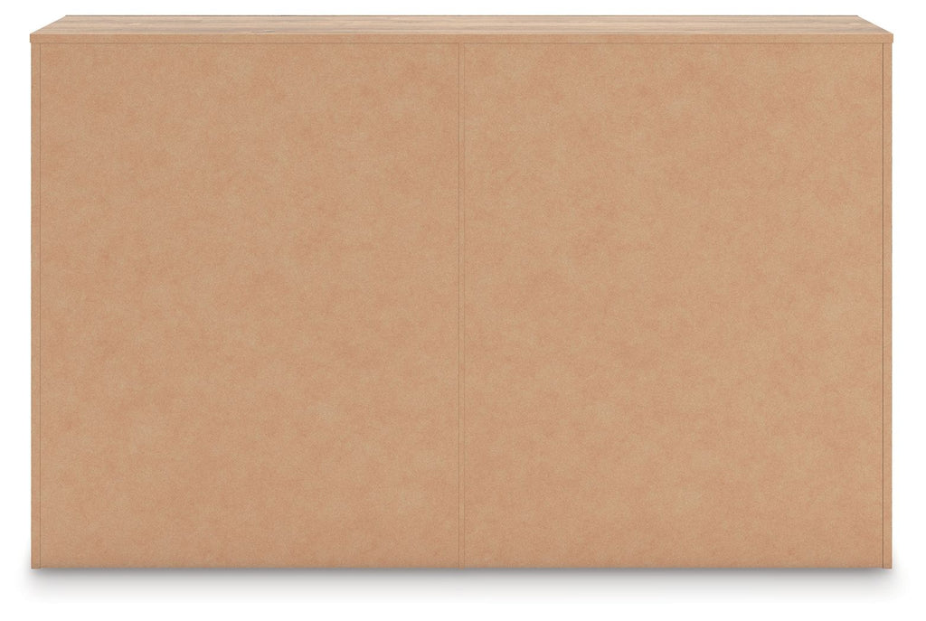 Commode à six tiroirs — Les tons de bois naturels et les lignes épurées de cette commode reflètent votre style décontracté.