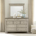 Commode et miroir – lin vieilli/taupe poudré — ajoutez un style décontracté et vous créez un look classique à l'ambiance décontractée