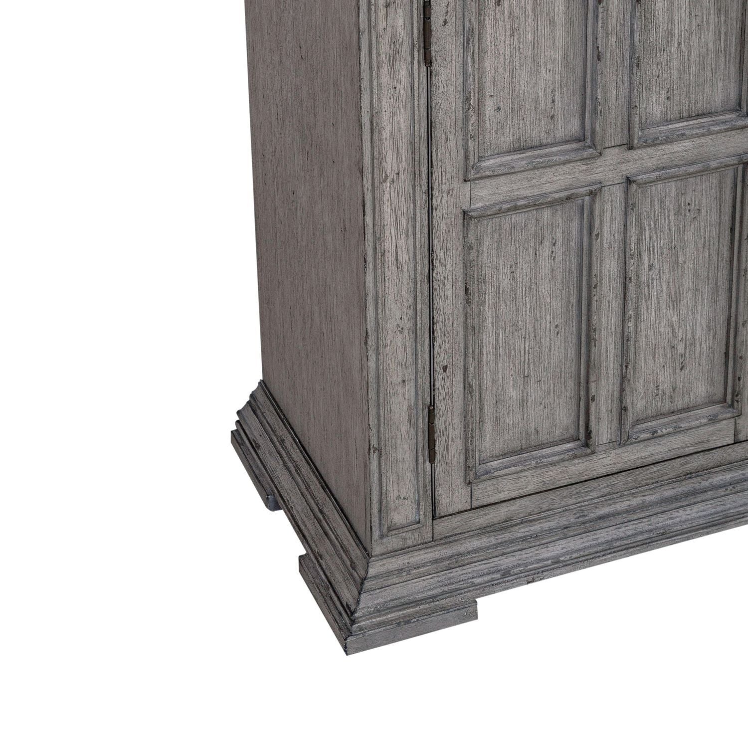 Commode de porte – Fabriquée avec des solides en bois d'hévéa et des produits du bois – protection anti-poussière du caisson inférieur et tiroirs intérieurs entièrement teints
