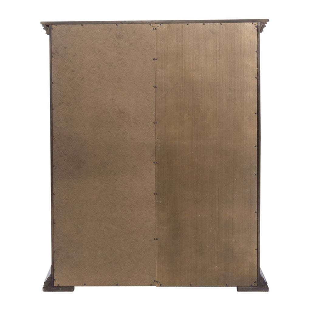 Commode de porte – Fabriquée avec des solides en bois d'hévéa et des produits du bois – protection anti-poussière du caisson inférieur et tiroirs intérieurs entièrement teints