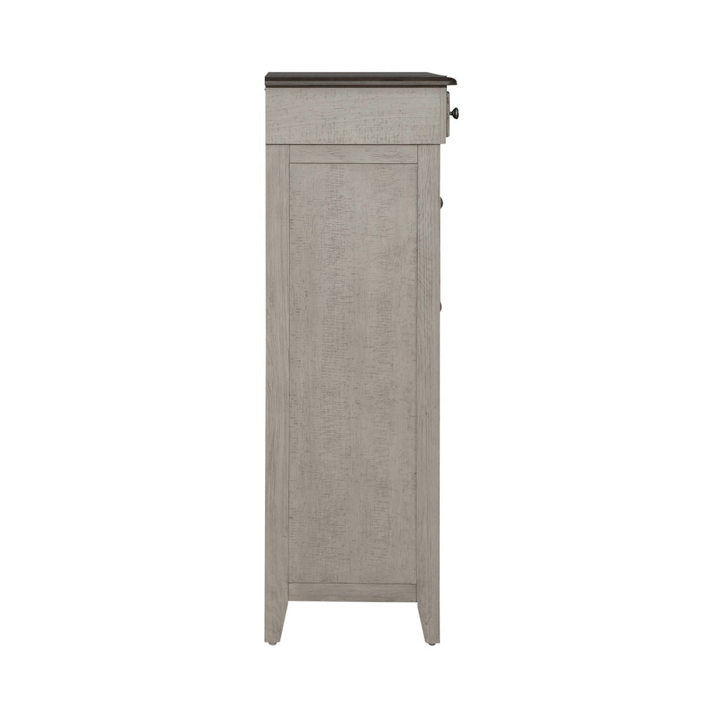 Commode 5 tiroirs - Lin vieilli / Taupe poudré — ajoutez un style décontracté et vous obtenez un look classique avec une sensation de confort
