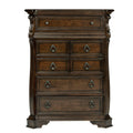 Commode 6 tiroirs - Brownstone — L'alliance de proportions audacieuses et spectaculaires et de formes douces crée un style traditionnel décontracté