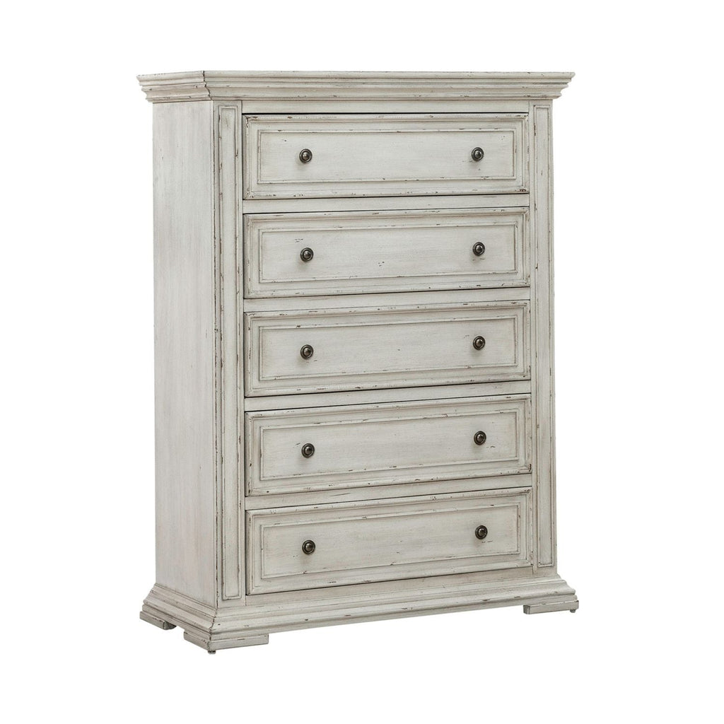 Commode 5 tiroirs — Cette commode allie à la perfection le design traditionnel et le style moderne actuel.