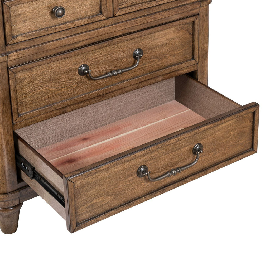Table de nuit avec station de recharge - Sienna — Traditional Living offre des éléments de design classiques avec un sens du confort
