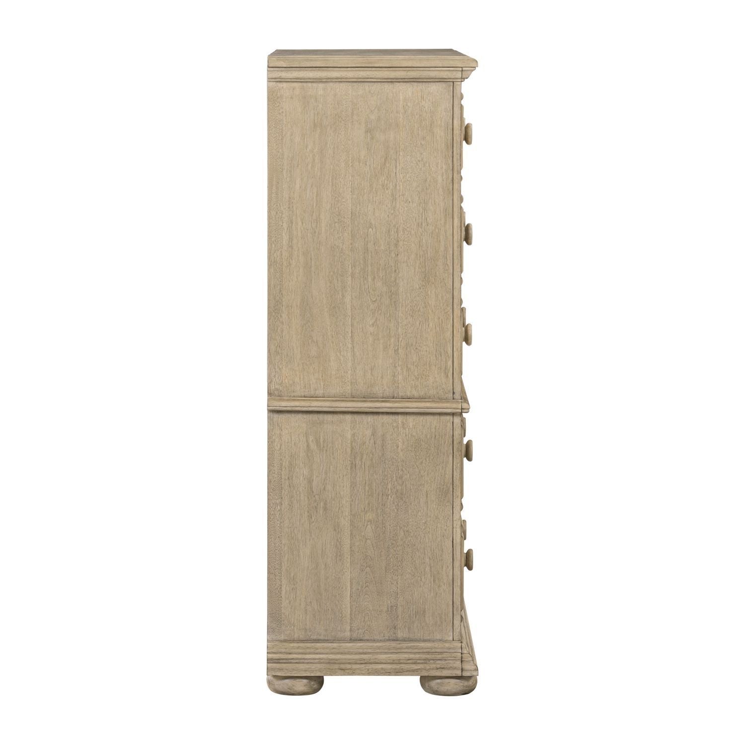 Commode 5 tiroirs — Fabriquée en pin massif avec du MDF peint