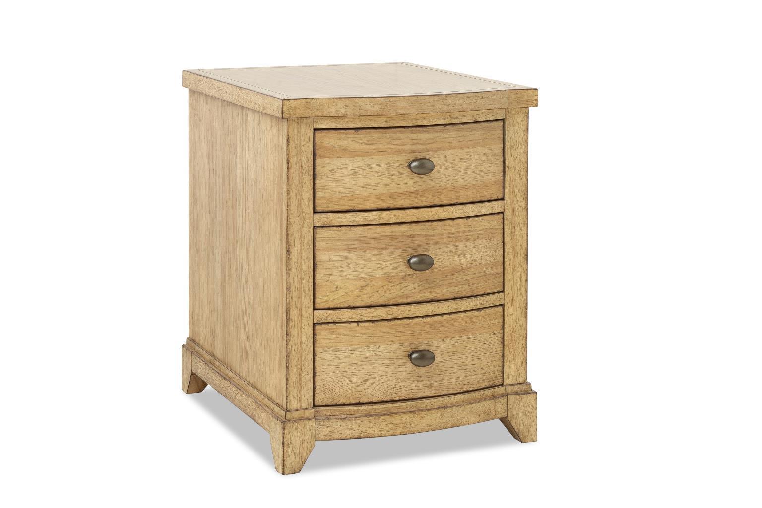 Commode de chevet — Le plateau des meubles présente un léger bandeau pour donner du relief et de l'attrait visuel, et les pieds sont fuselés
