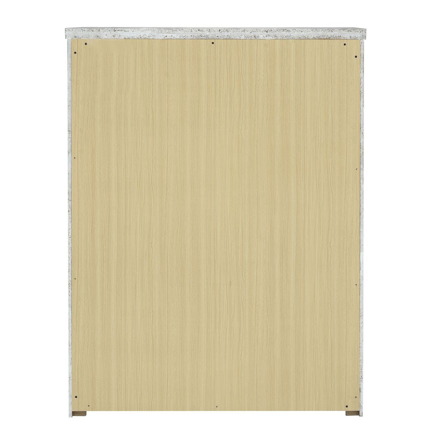 Commode 5 tiroirs - Blanc naturel — 0L x 18