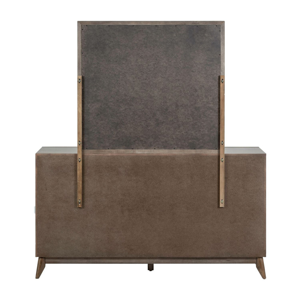 Commode et miroir – Noyer — Le design qui transmet énergie et imagination met en lumière un mode de vie contemporain tandis que les silhouettes créent