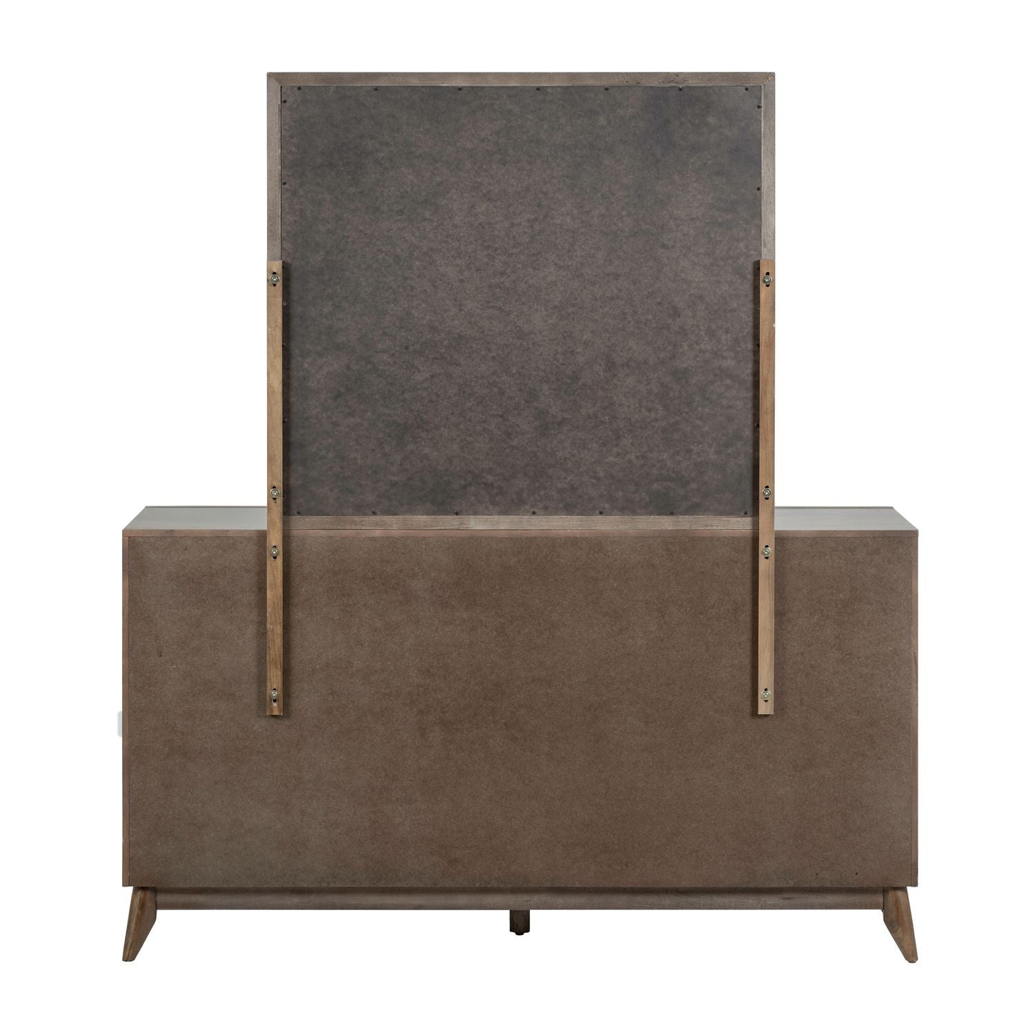 Commode et miroir – Noyer — Le design qui transmet énergie et imagination met en lumière un mode de vie contemporain tandis que les silhouettes créent