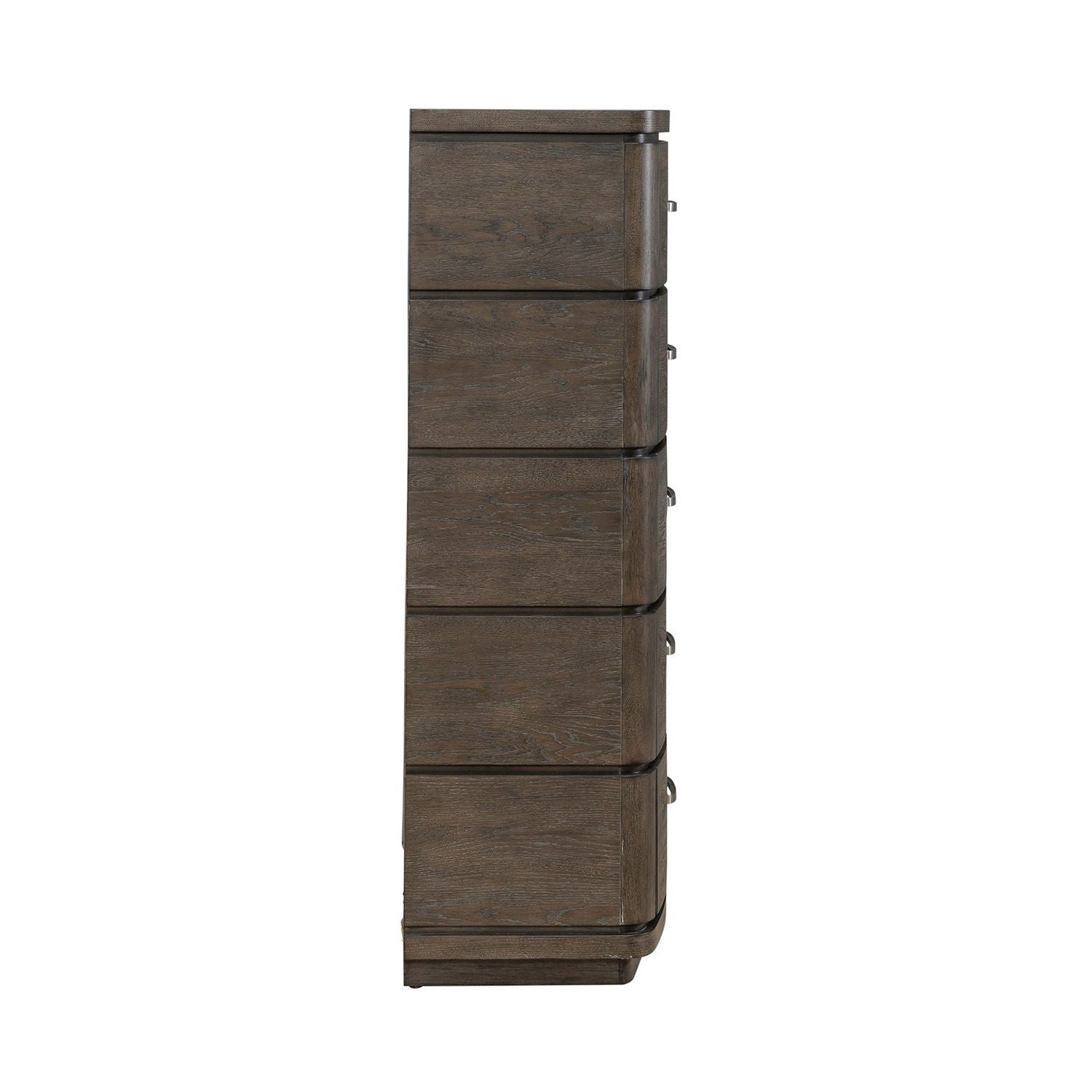 Commode à 5 tiroirs - Espresso satiné — 0L x 18