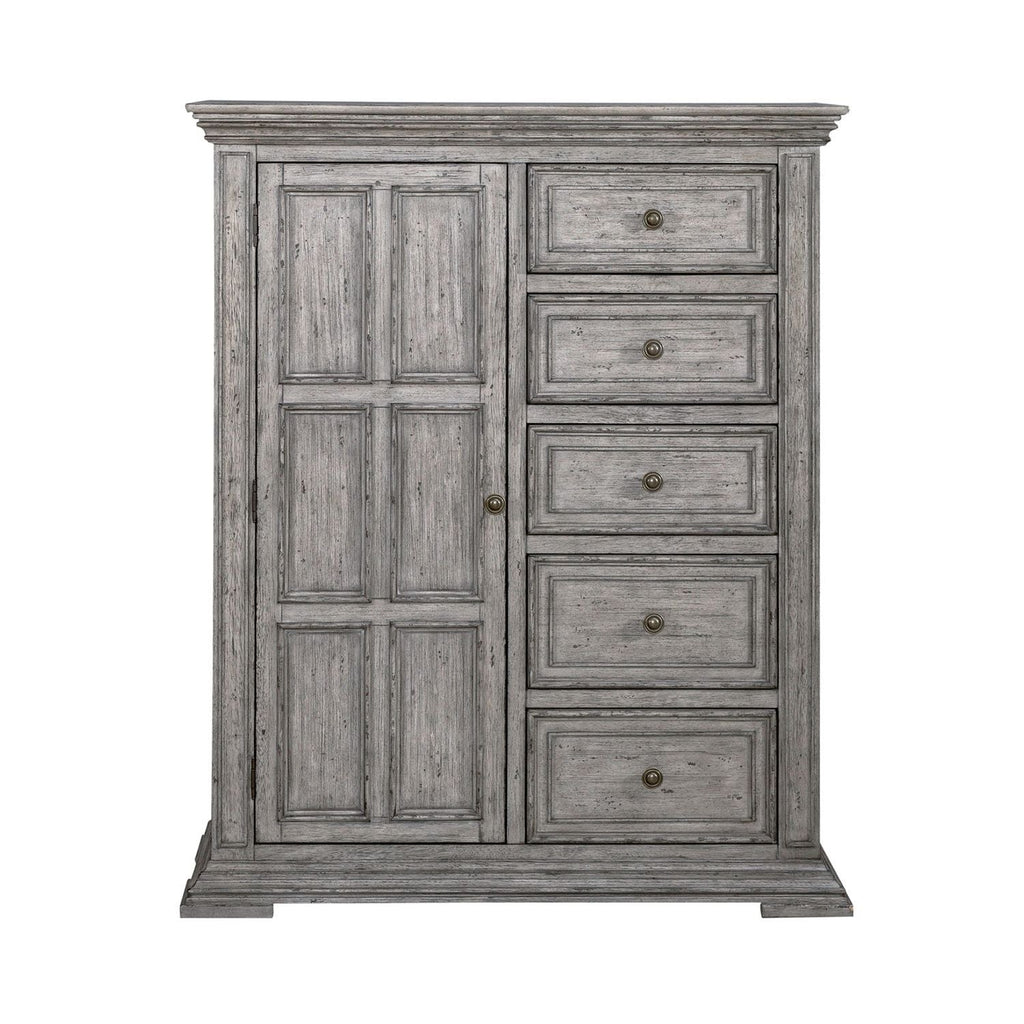 Commode de porte – Fabriquée avec des solides en bois d'hévéa et des produits du bois – protection anti-poussière du caisson inférieur et tiroirs intérieurs entièrement teints