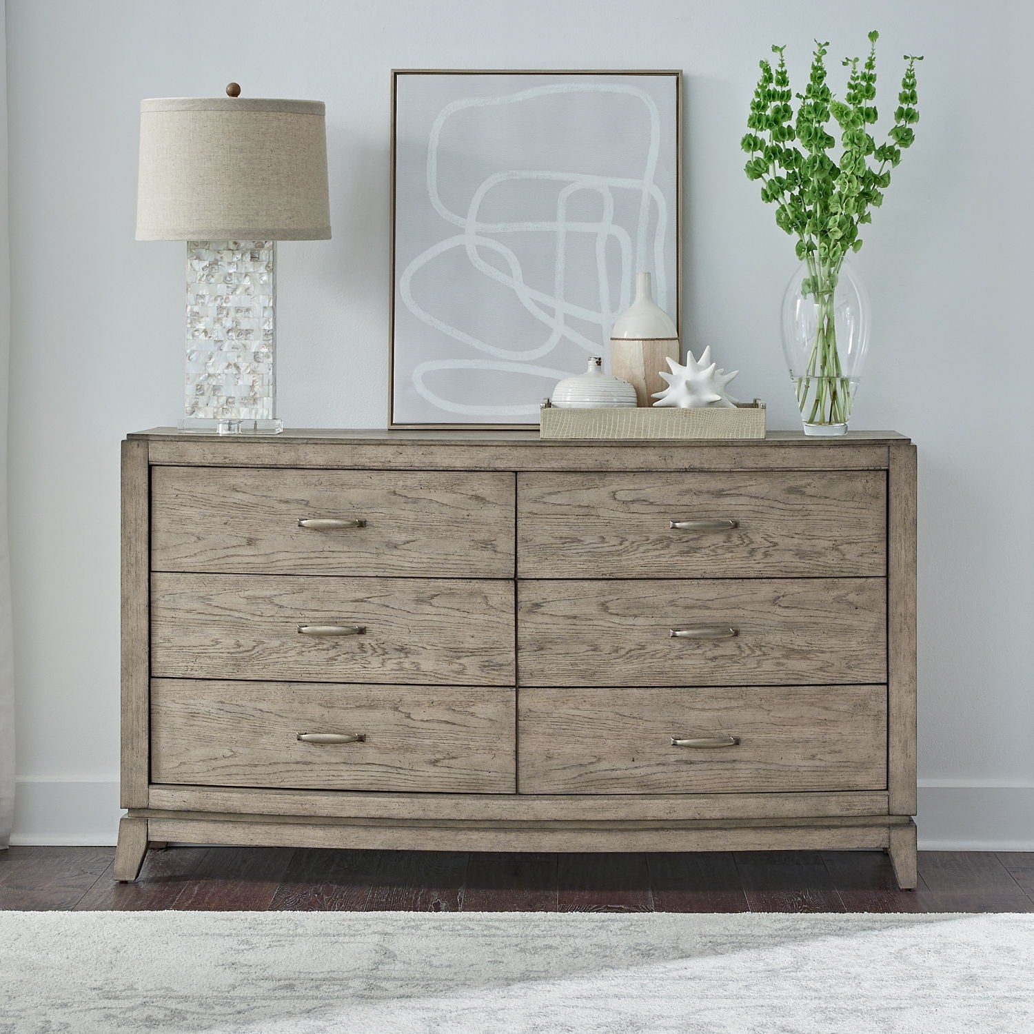 Commode à 6 tiroirs — Le design, qui met en valeur l'énergie et l'imagination, fait du style contemporain un incontournable, tandis que les silhouettes créent un