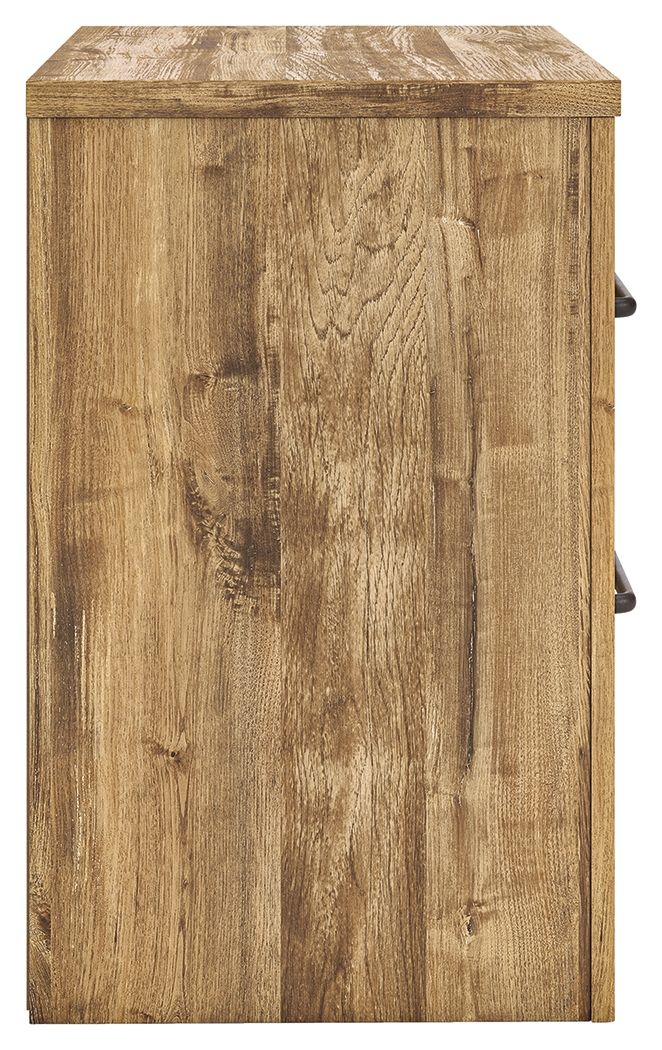 Table de chevet à deux tiroirs - Marron — Caractère accessible